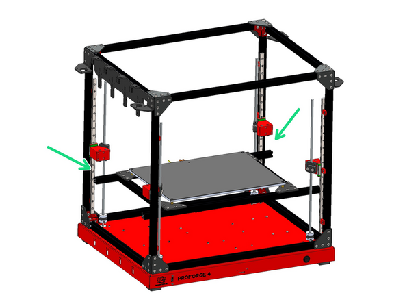 Mount the platform assembly onto the z-brackets.