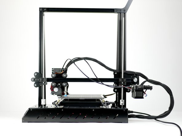 Adjust the z-motors so to get the distance between the nozzle and print surface along the y-axis (gantry) equal.