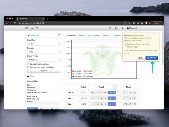 Complete any updates that pop-up.