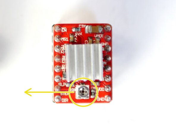 Prepare the A4988 stepper drivers by removing them from their packaging and sticking the heat-sink to the black chip.