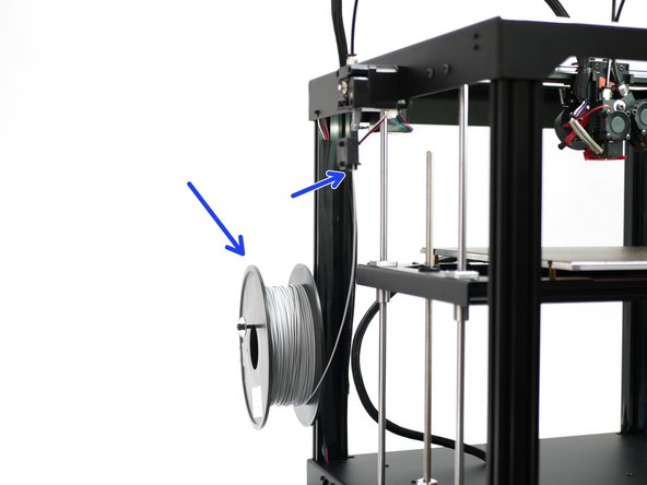 Load your filament. We're using ESun's PLA+ here.