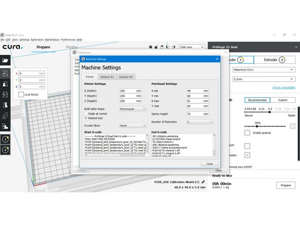 Go to Machine Settings