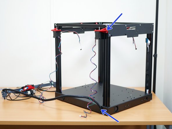 Facing the rear of the machine: