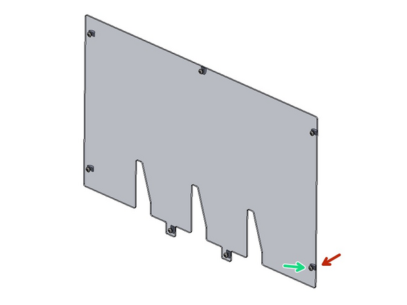 Mount the left side panels onto the fame.