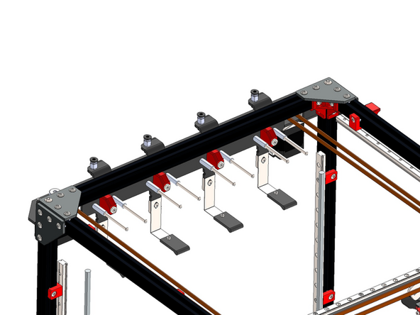 This is what your assembly should now look like if you are building for all four print heads.