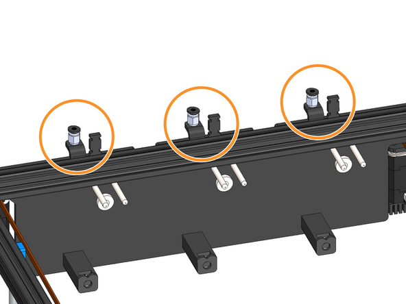Repeat this across the docking bracket for the number of print heads you are installing.