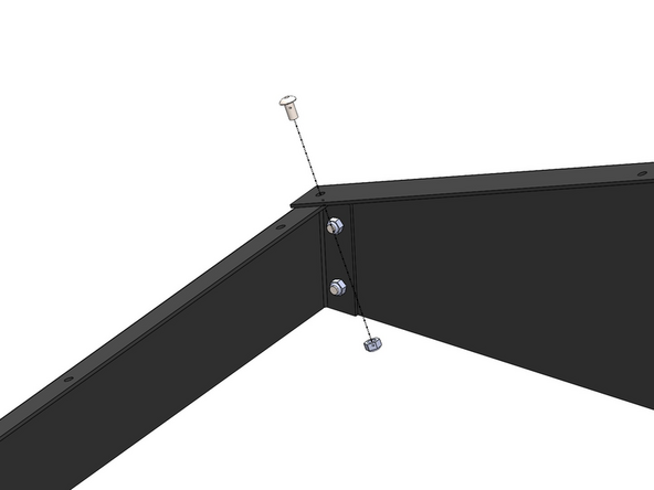 Fasten on two more M5 x 10mm Bolts and M5 Nyloc Nuts.