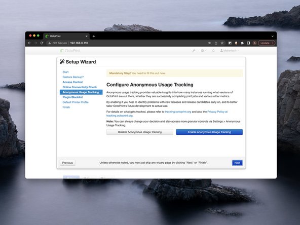 Set your privacy setting.