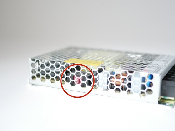 Before mounting the 48v PSU, check that its input voltage is set correctly.