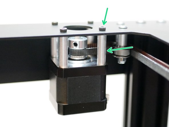 Refit the motor bolts and spacers.