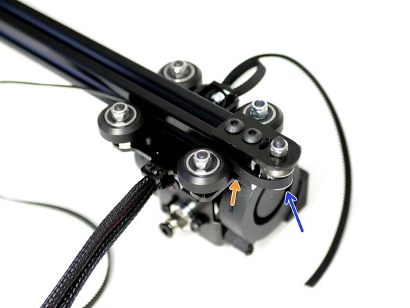 Push the Tool Carriage onto the gantry beam.