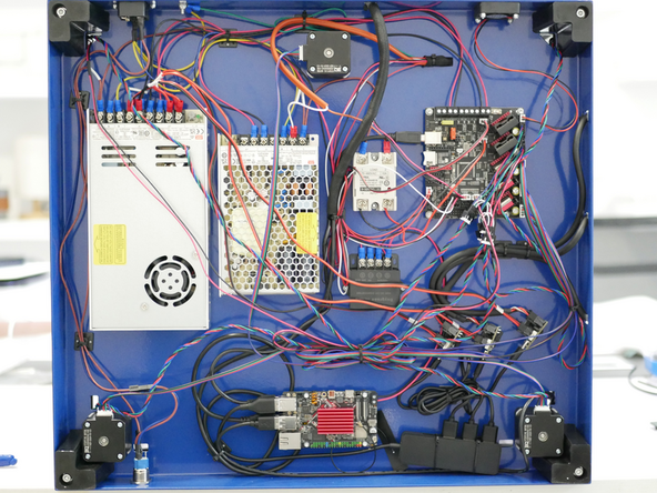 Use the cable tie mounts and cable ties to clean up any loose or dangling cables.