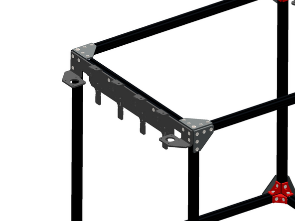 Fix the Tool Dock onto the Left side of the frame as shown.