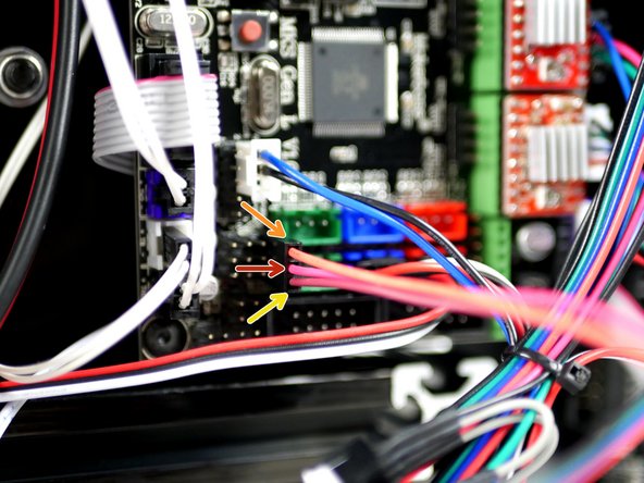 Similarly the servo cable needs to be connected accordingly: