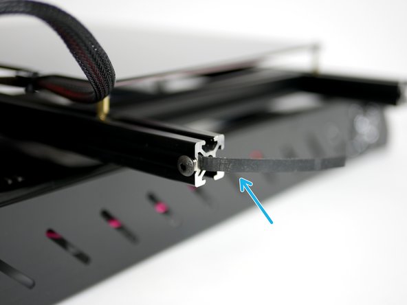 Trim off any extra belt.