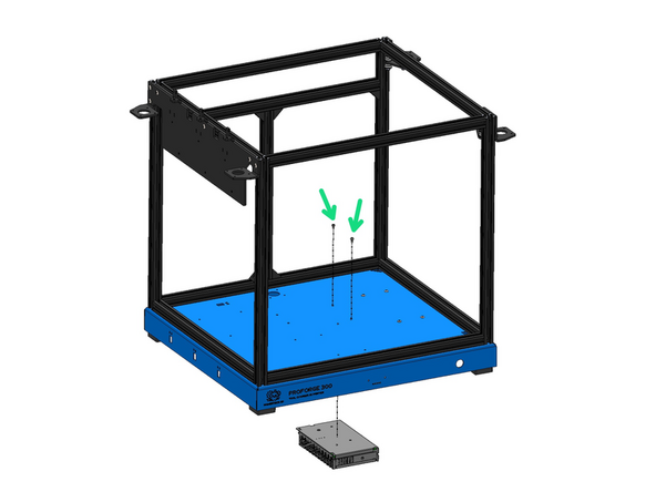 Mount the 48V PSU to the base.