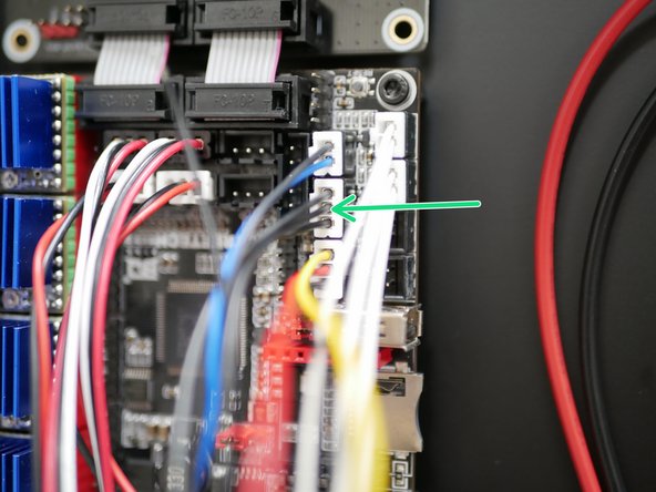 Take the central wire from the servo extension cable and make a cut a few inches from the connector.