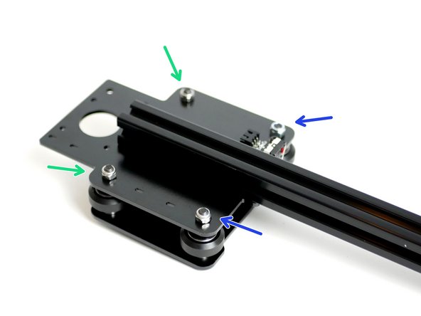 Match the photographs, the eccentric spacers should be on the side of the endstop.