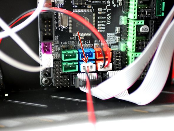 Plug the Y-endstop into the control board.