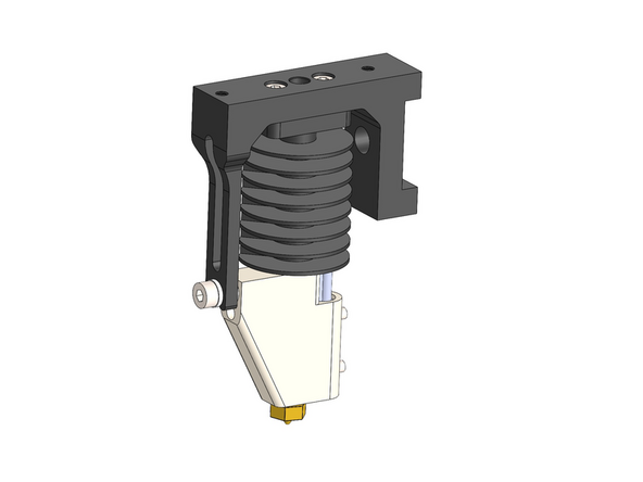 The heatsink bracket should fit in-between the two ceramic spacer.