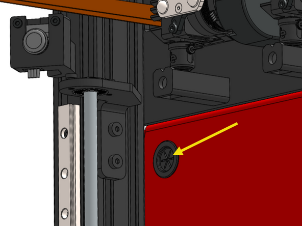 Feed the rest of the cable into the electronics box though the upper inside hole.