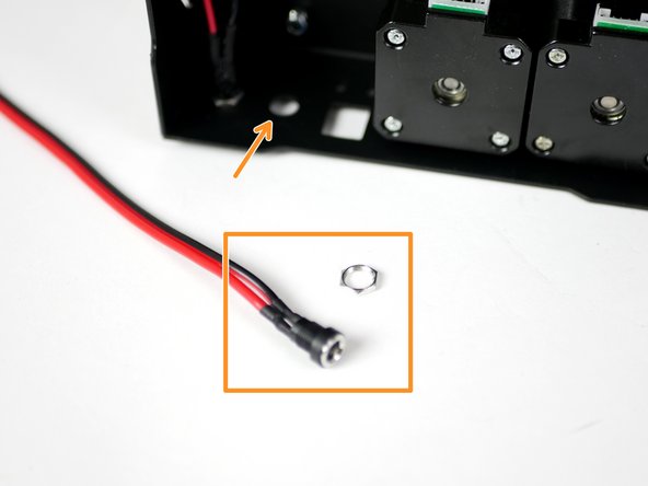 Connect the short white signal cable from the MOSFET to the control board.