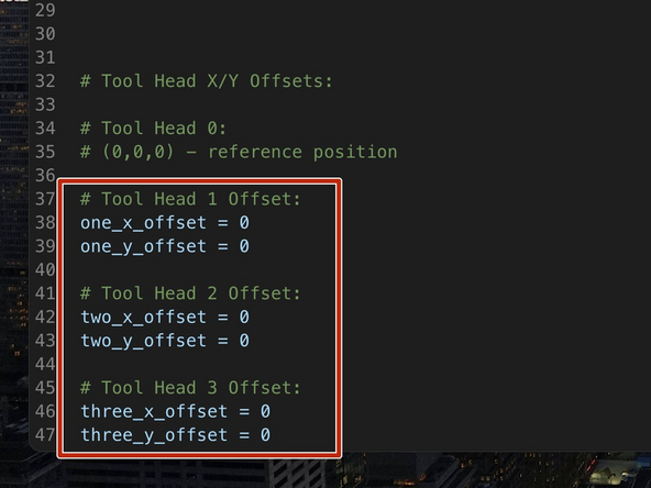 Before starting make sure that your print heads are clear of any filament ooze.