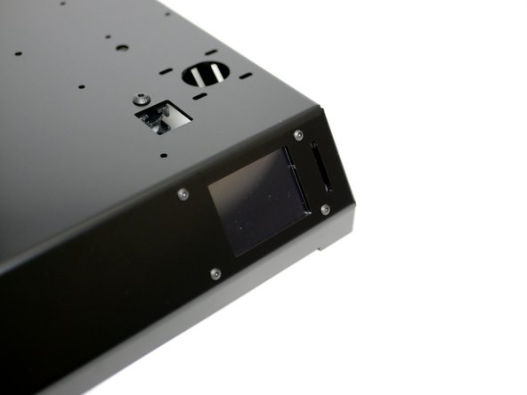 Ensure you use four (4) M3 x 5mm spacers (Other fasteners bag) or you may risk damaging the screen. Do not over tighten.