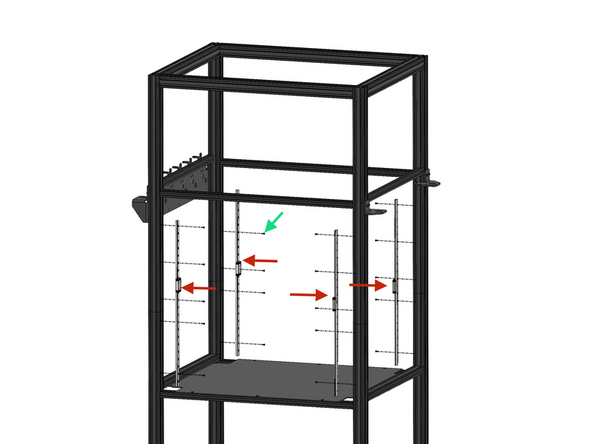 Secure to the frame four Z-Rails.