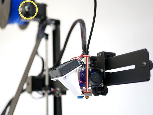 Insert the other end into the Hotend.