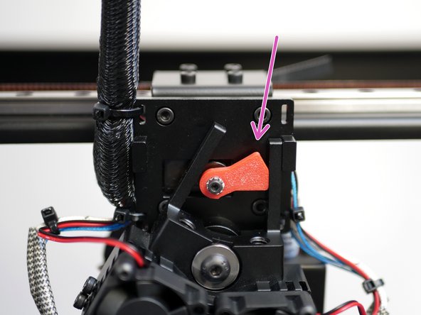 Pressing T1 will select the right hotend.