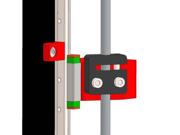 Tighten until you feel some resistance, the purpose of this grub screw is to prevent backlash along the nut and lead screw.