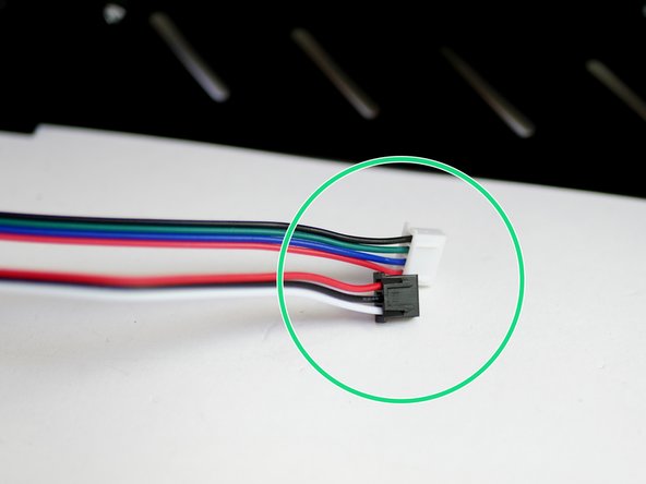 Find the pair of cables for the Y-Motor and Y-Endstop.