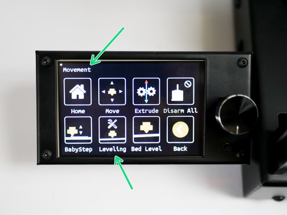 Before beginning this step make sure that the heated bed and hotend are heated up to your desired printing temp. We recommend 220C on the hotend and 70C on the heated bed as a good starting point.