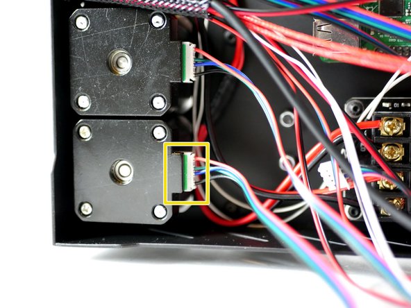 Take the remianing 50CM motor cable.