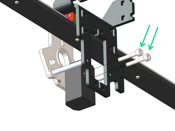 Fix the Probe to the Master Plate with two M3 x 18mm Cap Head Bolts.