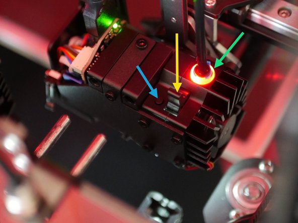 Select the first print head PH1. Use the FRONT macro to bring it forward.