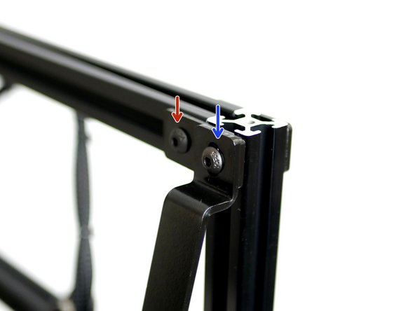 Fix the Support Beam to the top of the frame with an extrusion bracket in between: