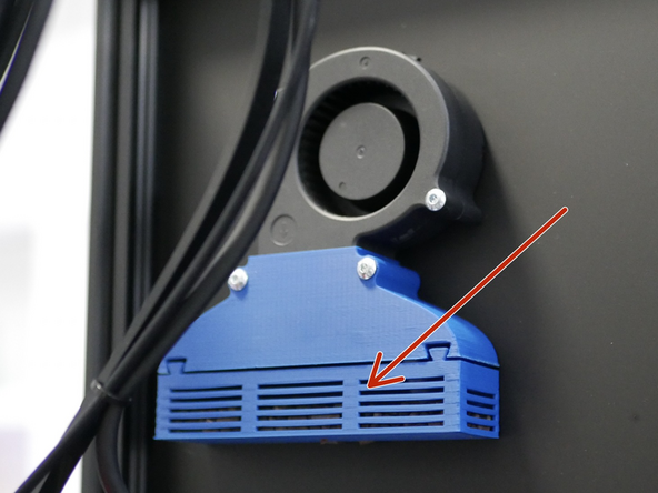 Slide the tray onto the fume filter body.