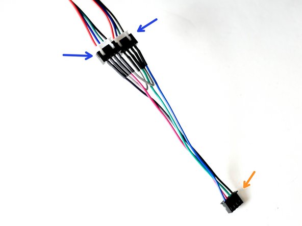 Connect the other ends of the motor cables to the dual z-motor adapter.