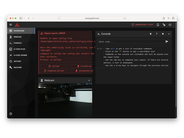 On first boot the printer may cycle through boot ups. If you have the touch screen installed, you will notice this on the screen.