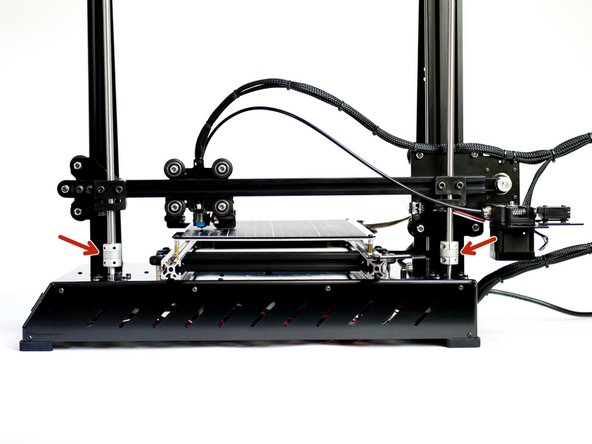 Adjust the z-motors so to get the distance between the nozzle and print surface along the y-axis (gantry) equal.