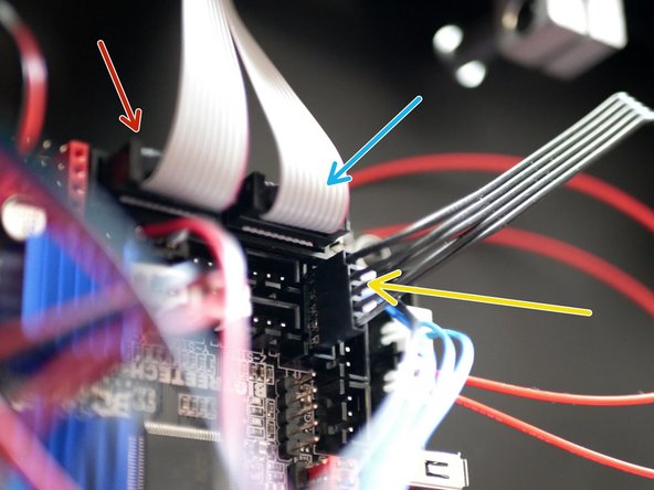 The two white cables are for controlling the printer directly via marlin's interface through emulation mode.