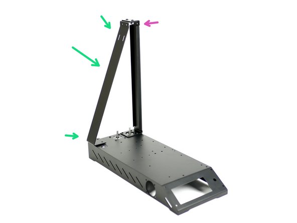 Take the Z-Pillar and align it into position with the base assembly.