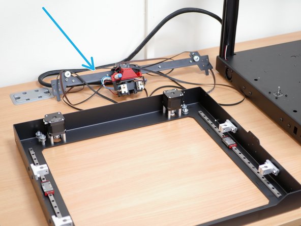 Remove the gantry assembly from the top panel.