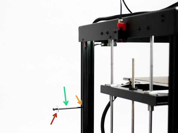 Fix the spool holder assembly to the side of the printer: