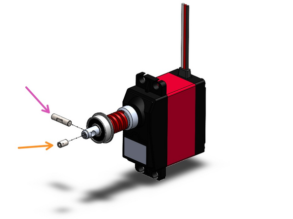 Install the cam pin with the grub screw pressing onto the flat face of the cam pin.