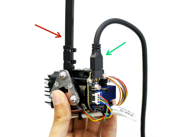 Attach the USB cable.