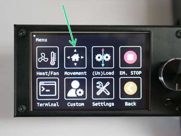 Go to the Movement menu