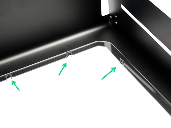 Drop it onto the raised tabs.